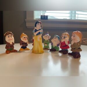 Snow White and Seven Dwarfs Figurine Set Christmas ornaments